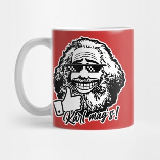 Karl Marx likes it (two-tone) Mug